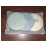 Seposeve Silicone Pacifier Holder Case, Ultra-Thin, 3 Pack Portable Pacifier Case for Diaper Bag or Stroller, Paci Holder Case, Binky Holder Case for Baby Boys & Girls, Green Blue White