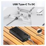 16FT Starlink Mini Cable, 5M Starlink Mini USB C to DC Power Cable, Compatible with 100W+ Power Bank and PD Charger, Outdoor Waterproof Starlink Mini Accessories