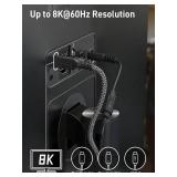 Maxonar 2 Pack 3.3FT Thunderbolt 4 Cable, 40Gbps Sync, 240W Charging, 8K/5K Display, All-in-One Cable Replaces Multiple Cables for MacBook, SSD, Docking