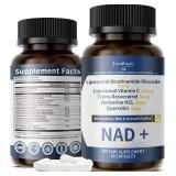 GREENPEOPLE Liposomal NAD Supplement for Women - NAD+ Supplement Nicotinamide Riboside w/Resveratrol, Quercetin & Liposomal Vitamin C for Skin - 60 CT 2 Pack. BB April 2027