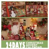 Advent Beauty Calendar 2025 Womens-24 Days of Skincare Advent Calendar for Teen Girls Christmas Gifts for Women, Xmas Countdown Calendar 24pcs Hand Cream Gifts Bath Sets with Body Scrub, Bath Bomb