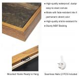 Roslynity Framed Canvas Wall Art Vintage Print Oil Paintings Meadow Landscape Summer Country Soft Green Pastel Retro Aesthetic Artwork for Home Living Room Bathroom Nursery Wall Decor (12"x16")