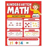 Lot of 3 Kindergarten Math Activity Book: Learn to Count, Number Tracing, Adition, Division and Substraction Exercices for Kids Ages 5-7 - Book in Colors
