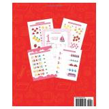 Lot of 3 Kindergarten Math Activity Book: Learn to Count, Number Tracing, Adition, Division and Substraction Exercices for Kids Ages 5-7 - Book in Colors