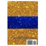 Lot of 4 Blue and Gold Glitter Soror Journal: Sigma Gamma Rho inspired