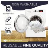 moty Folding Table Cover, Polyester Fitted Waterproof Outdoor Tablecloth Protector with Elastic for Rectangle Picnic Tables Washable for Patio Camping