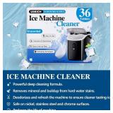 Ice Machine Cleaner Descaler Tablets-36Pack Ice Maker Cleaner Compatible with Frigidaire, Opal, GE Profile, Kitchenaid, Nickel Safe Scale Remover for Countertop, Nugget Ice Makers