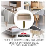 Chair Glides X-PROTECTOR   16 PCS 1" Furniture Glides   Screw-On Chair Sliders   Premium Chair Leg Floor Protectors   Slide Furniture Effortlessly on All Floor Types with  Small Furniture Sliders! (2)
