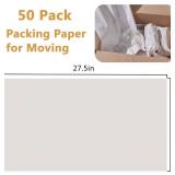 Packing Paper for Moving, Newsprint Paper for Shipping Transportation,Packing Paper for Fragile Items(50sheets-27.5 x16.5 )