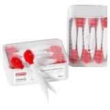 cleaings  Mini Brushes-Disposable Toothbrushes with Toothpaste and Toothpick, Pick for Work or Travel, 24 Count-Strawberry Flavor Pack of 1