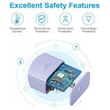 45W USB C Super Fast Charger, Type C Charger Fast Charging Block, Android Phone Charger with 6Ft Type C to C Cable for Galaxy S25 Ultra/S25/S24/S23/S22/S21/S20/Note 20/Note 10 Purple