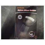 ESINAM Premium Vegetable Slicer Holder, Sharp Stainless Steel Food Slicer Assistant Tool for Potato, Tomato, Fruit, Lemon and Meat