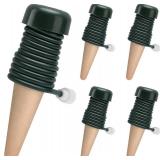 BYDOLL Plant Self-Watering Stakes Automatic Watering Terracotta Spikes for Indoor Outdoor Plants,Houseplant Insert Devices for Vacation use,Bonsai Drip Irrigation System (5 Pack)