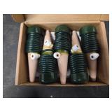 BYDOLL Plant Self-Watering Stakes Automatic Watering Terracotta Spikes for Indoor Outdoor Plants,Houseplant Insert Devices for Vacation use,Bonsai Drip Irrigation System (5 Pack)