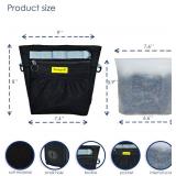 Dog Treat Pouch with Magnetic Closure 4-Cup Silicone Bag Fanny Pack Holder with Clicker 4 Ways to Wear Front Pocket Fits All Phones Ideal for Leash, Pet Walking and Training Black