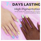 modelones Nail Polish Set 6 Colors Red Burgundy Sparkle Glitter Chrome Mini Quick Dry Nail Lacquer Kit, Ruby Rush Cherry Mocha Vintage Magnetic Nail Art Manicure Gift for Women Girl