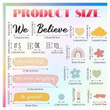 Boho Bulletin Board Set We Believe Motivational Classroom Decor Boho Positive Affirmations Cutouts for Teachers Classroom Bulletin Board School Wall Decorations