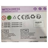 Kids Witch Costume for Girls, Halloween Costumes Dress Up Role Play Set