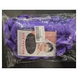 BERON Girls Purple Long Wig with Braided Women Straight Long Braids Wigs for Cosplay Costume or Party