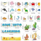 Back to School Ocean Bulletin Board Classroom Decorations Under The Sea Bulletin Board Set Sea Animal Fish Paper Cutouts Tropical Fish Theme Classroom Dive Into Learning Supplies for Kids School