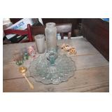 Vintage Relish Dish, Juice Glasses & More
