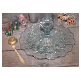 Vintage Relish Dish, Juice Glasses & More