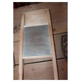 Vtg. Washboard and Iron Trivets