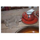 Vtg. Made in Japan Creamer, Crock Bowl & More