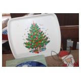 Christmas Décor Plate, NIP Coasters & More
