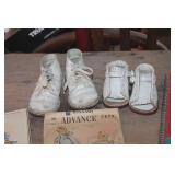 Vintage Baby Lot, Shoes, Rattle & More