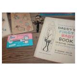 Vintage Baby Lot, Shoes, Rattle & More