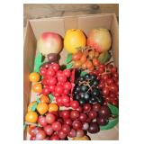 Flat of Vtg. Décor Fruit