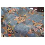 Antique Handstitched Quilt 70" x 80"