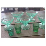 Vintage Uranium Sherbet Glasses & More