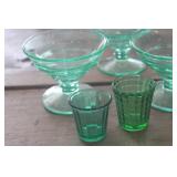 Vintage Uranium Sherbet Glasses & More