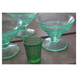 Vintage Uranium Sherbet Glasses & More