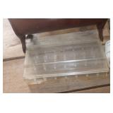 Vintage Wood Sewing Box, Buttons & More