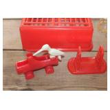 Vtg. Toothpick Dispenser, Refrigerator Dish and More