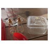 Vtg. Toothpick Dispenser, Refrigerator Dish and More