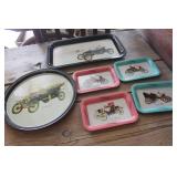 Vtg. Metal Trays