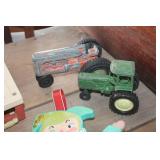 Vtg. Fisher Price School Desk, Tractors & More