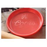 Vtg. Wood Rolling Pin, Coors Tray & More