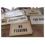 Vintage Cardboard Signs
