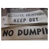Vintage Cardboard Signs