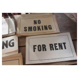 Vintage Cardboard Signs