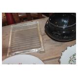 Vintage Wood Shelf, Décor Plates and More