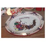 Christmas Teapot, Platter and More