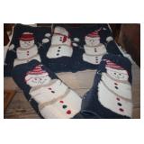 3 Snowmen Throw Rugs