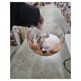 Glass Globe Lamp Shade 5.91 Inch Dual Open Neck Cover Chandelier Replacement