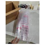 Custom Shop Paint Mixing Cups, 5-Quart (12 Pack) - Plastic Measuring Cups for Liquids, Automotive Painting, Epoxy Resin, Acrylic Arts, Crafts, Disposable or Reusable, Graduated, Mixing Ratios